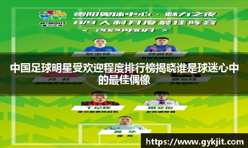 中国足球明星受欢迎程度排行榜揭晓谁是球迷心中的最佳偶像